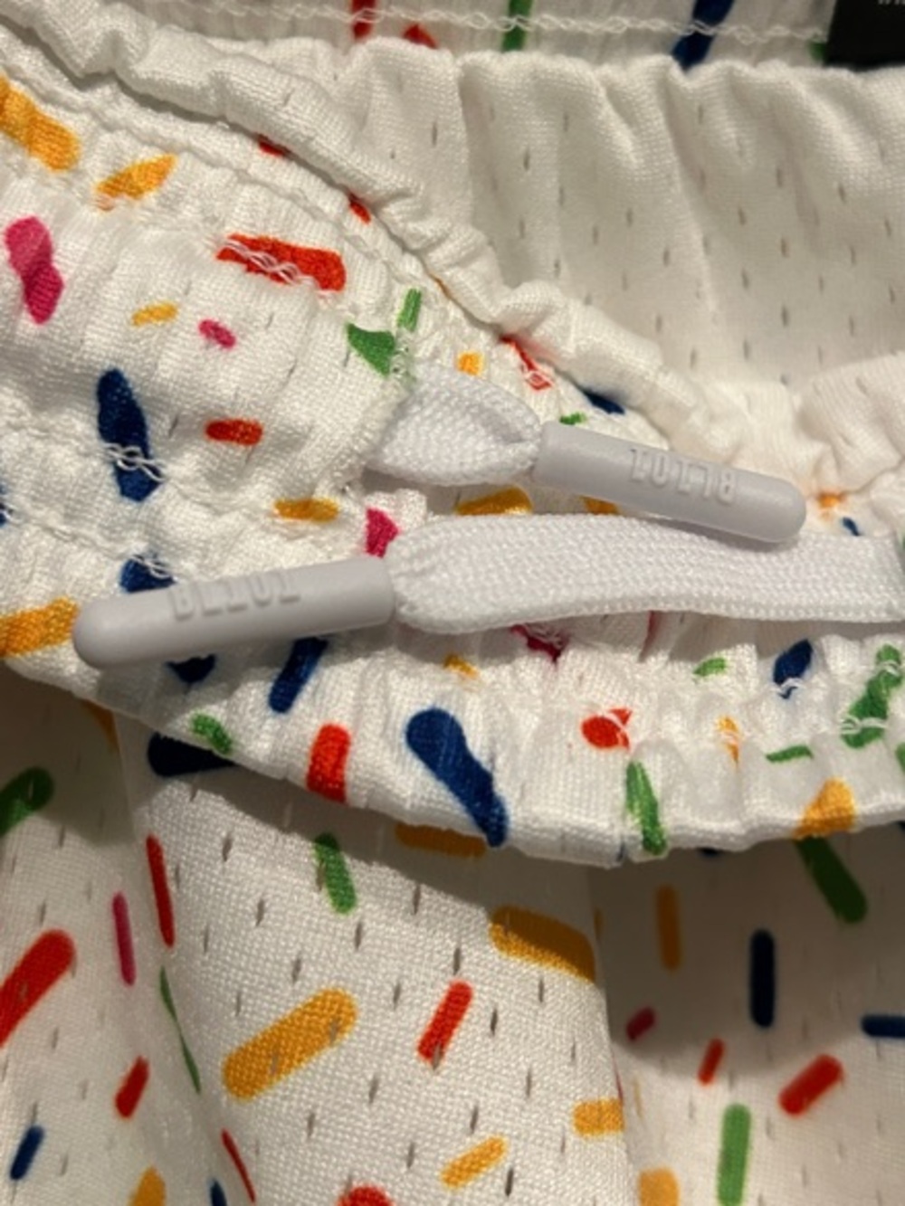 Baseball Lifestyle 101 White with Multi-color Sprinkles Ice Cream Shorts - Picture 6 of 6